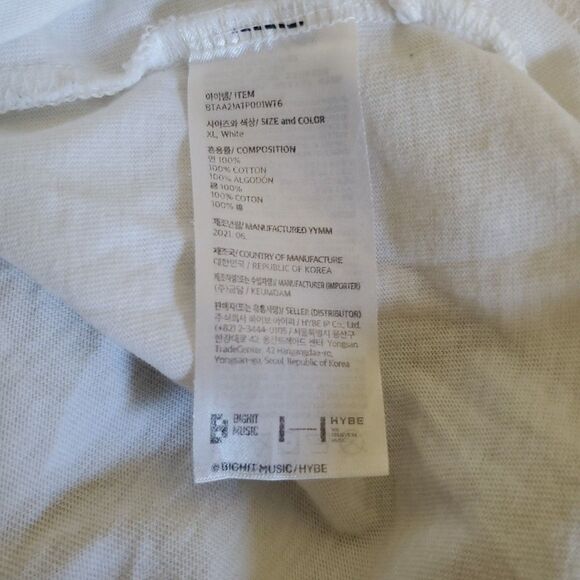 BTS T-shirt Butter official MD T-shirt size XL White Back Butter Print - Picture 12 of 14